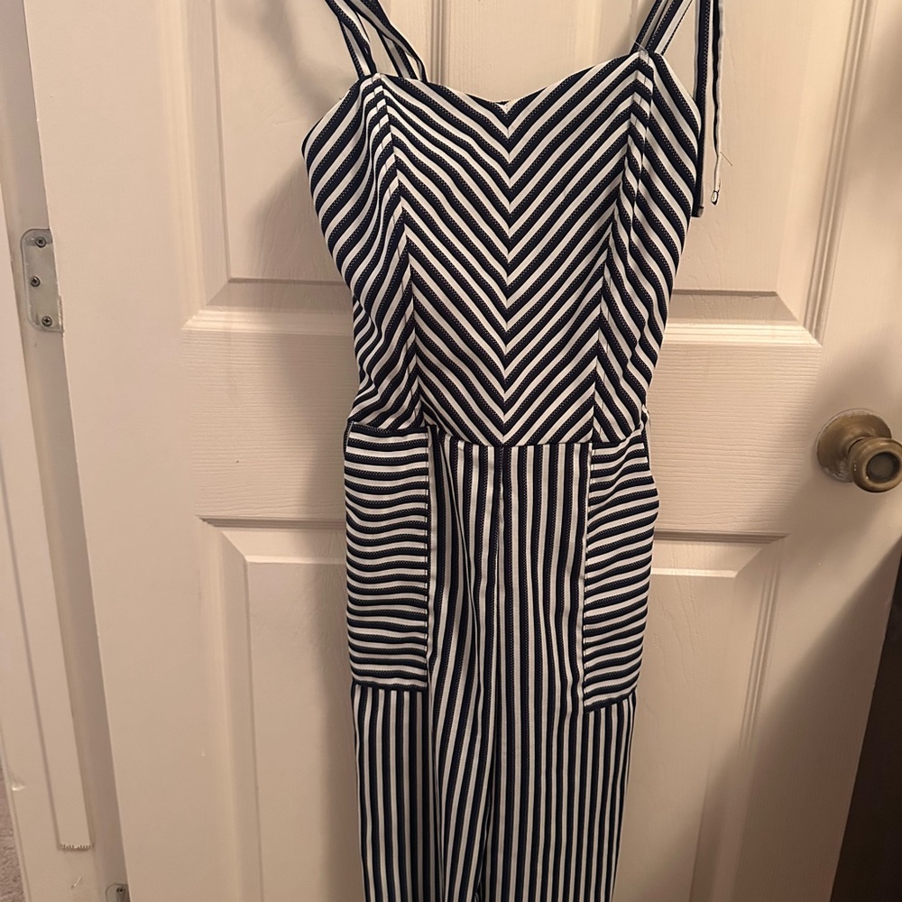 Striped Black and White Women's Dress
